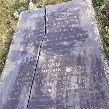 BOOTH Benjamin 1787-1862 &amp; Margaret -1847