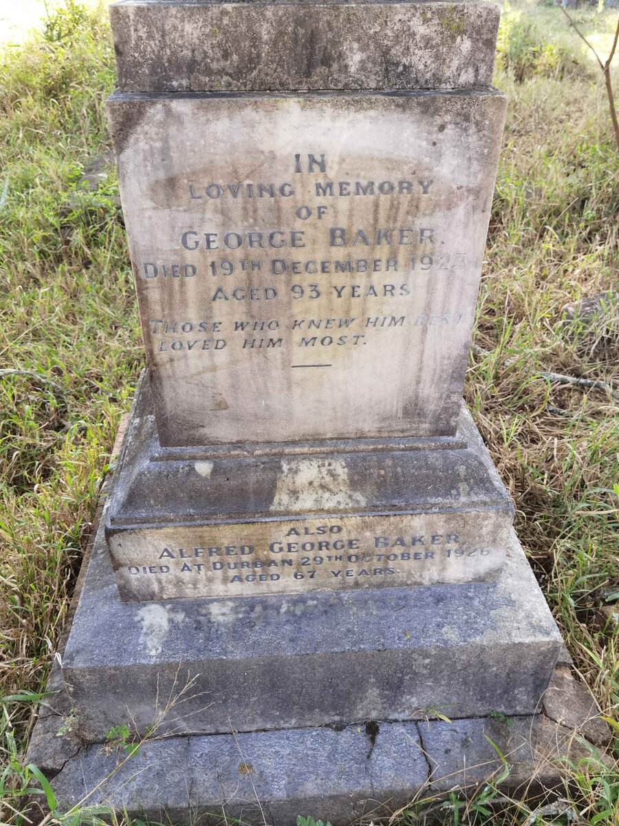 BAKER George -1923 :: BAKER Alfred George -1926