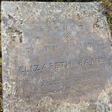 BARNES Elizabeth -1862