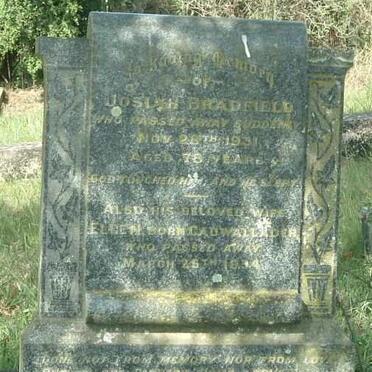 BRADFIELD Josiah -1931 &amp; Ellen CADWALLADER -1934