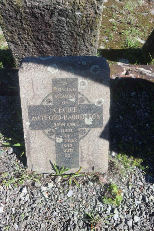 BARBERTON Cecile, MITFORD nee HOOLE -1952