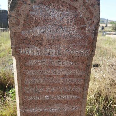 CORRY John Bell -1898