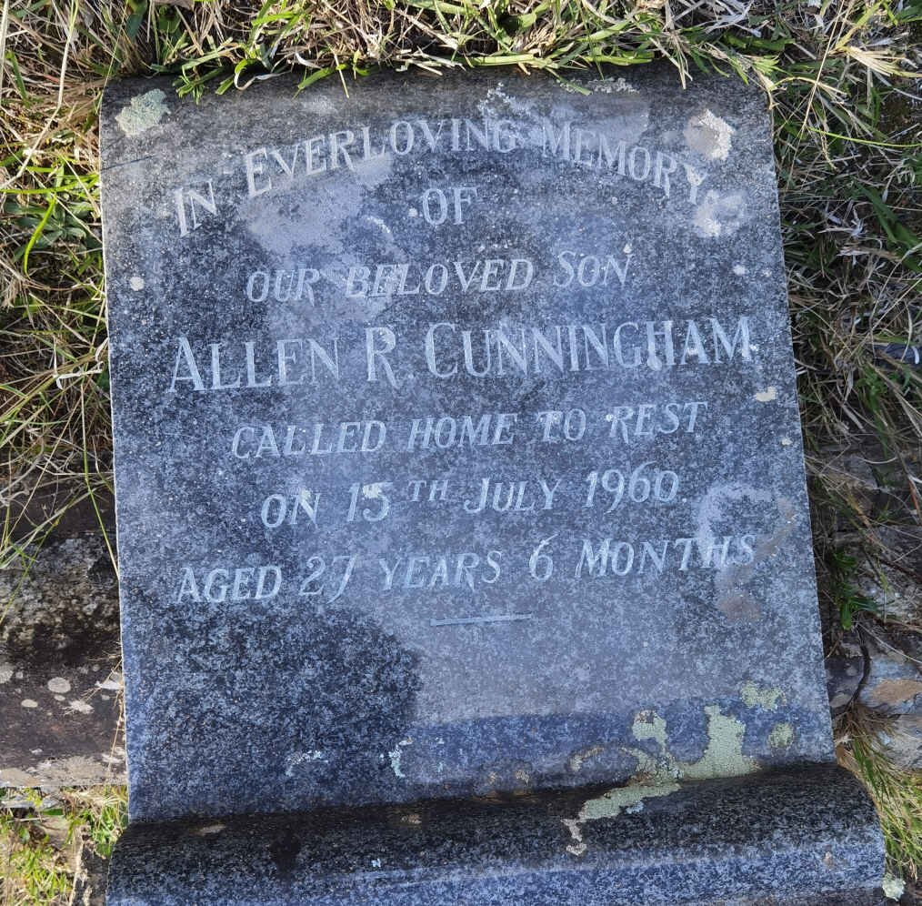 CUNNINGHAM Allen R. -1960