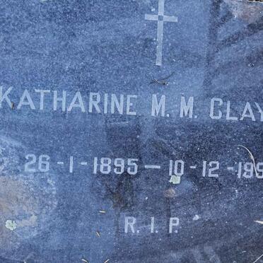 CLAYTON Katharine M.M. 1895-1993
