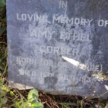 CORSER Amy Ethel nee DE LA HARPE -1935