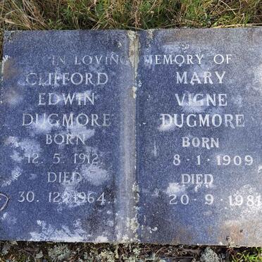 DUGMORE Clifford Edwin 1912-1964 &amp; Mary Vigne 1909-1981