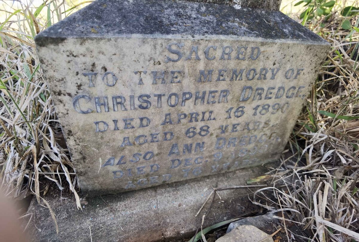 DREDGE Christopher -1890 &amp; Ann -1898