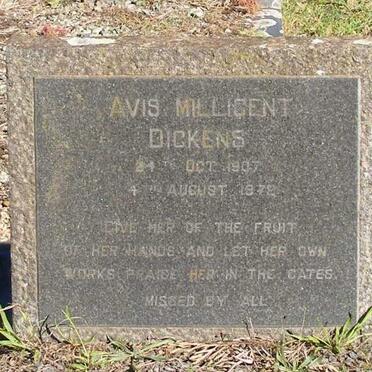 DICKENS Avis Millicent 1907-1978