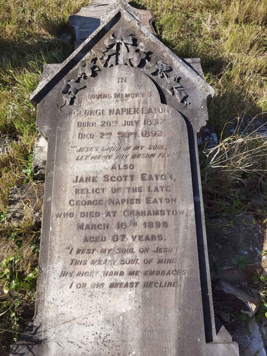 EATON George Napier 1837-1892 &amp; Jane Scott -1898