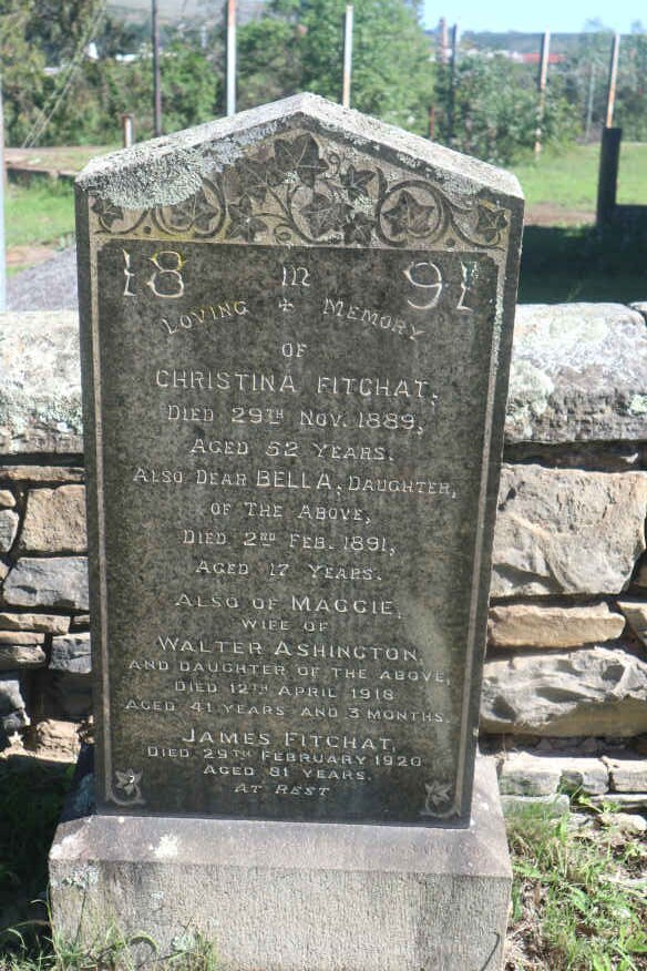 FITCHAT James -1920 :: FITCHAT Christina -1889 :: FITCHAT Bella -1891 :: ASHINGTON Maggie nee FITCHAT-1918
