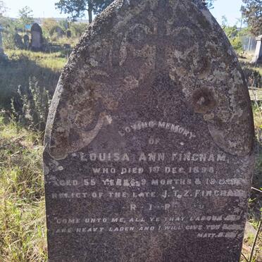 FINCHAM Louisa Ann -1898