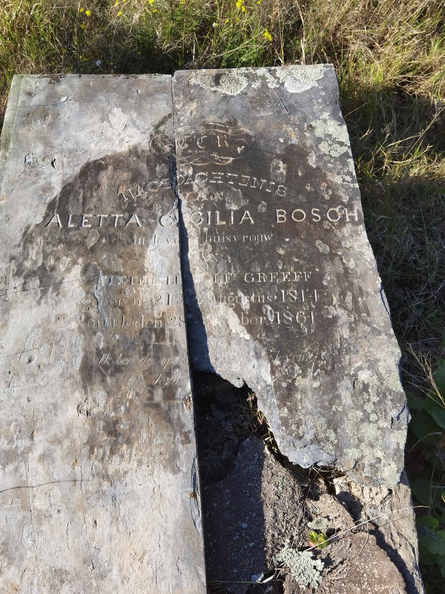 GREEFF Aletta Cecilia nee BOSCH 1814-1861