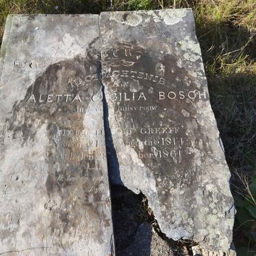 GREEFF Aletta Cecilia nee BOSCH 1814-1861