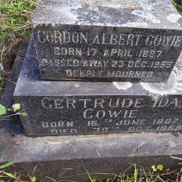 GOWIE Gordon Albert 1887-1955 &amp; Gertrude Ida 1887-1966
