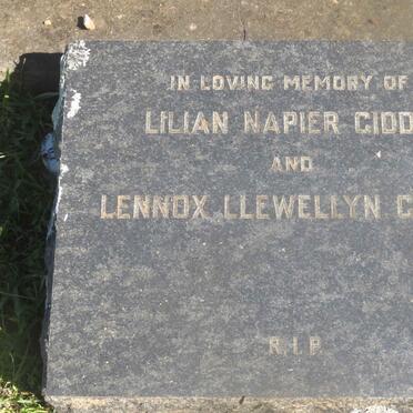 GIDDY Lennox Llewellyn &amp; Lilian Napier