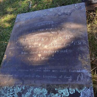 GILL Henry Maxwell -1853