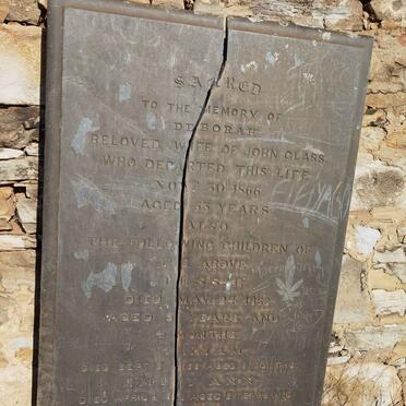 GLASS Deborah -1866 :: GLASS Jessie -1852 ::GLASS William -1856 :: GLASS Emily Ann -1858