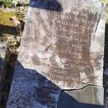 HOLLINGS Mary Maria -1835 :: OGELVIE Eliza -1859
