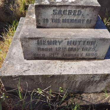 HUTTON Henry 1825-1896