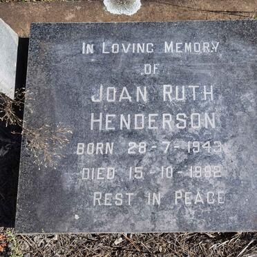 HENDERSON Joan Ruth 1943-1992