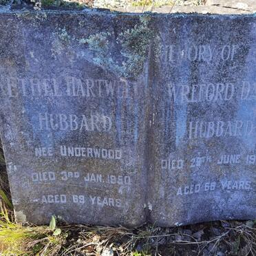 HUBBARD Wreford Dale -1948 &amp; Ethel Hartwell UNDERWOOD -1950