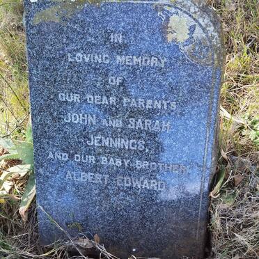 JENNINGS John & Sarah :: JENNINGS Albert Edward