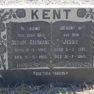 KENT George Cochrane 1892-1968 &amp; Jessie 1896-1968