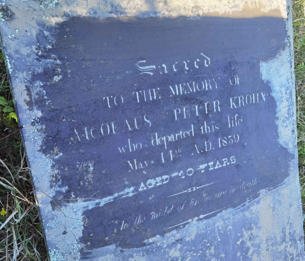 KROHN Nicolaus Peter -1859