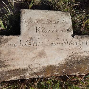 KLAUSEN Agnes Elizabeth 1913-1913