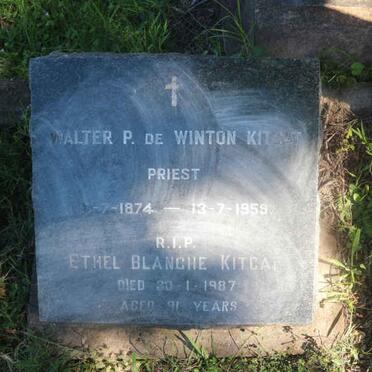 KITCAT Walter P. de Winton 1874-1959 &amp; Ethel Blanche -1987