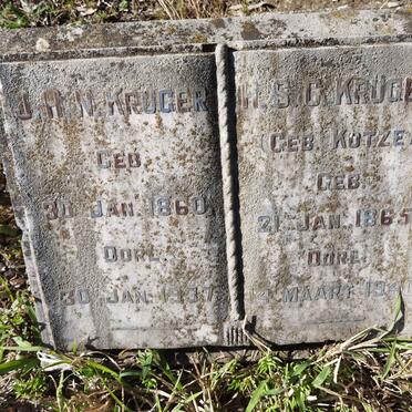 KRUGER J.H.N. 1860-1937 &amp; H.S.C. KOTZE 1865-1940
