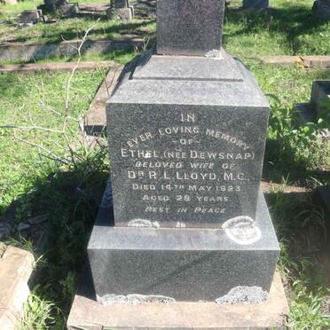 LLOYD Ethel nee DEWSNAP -1923