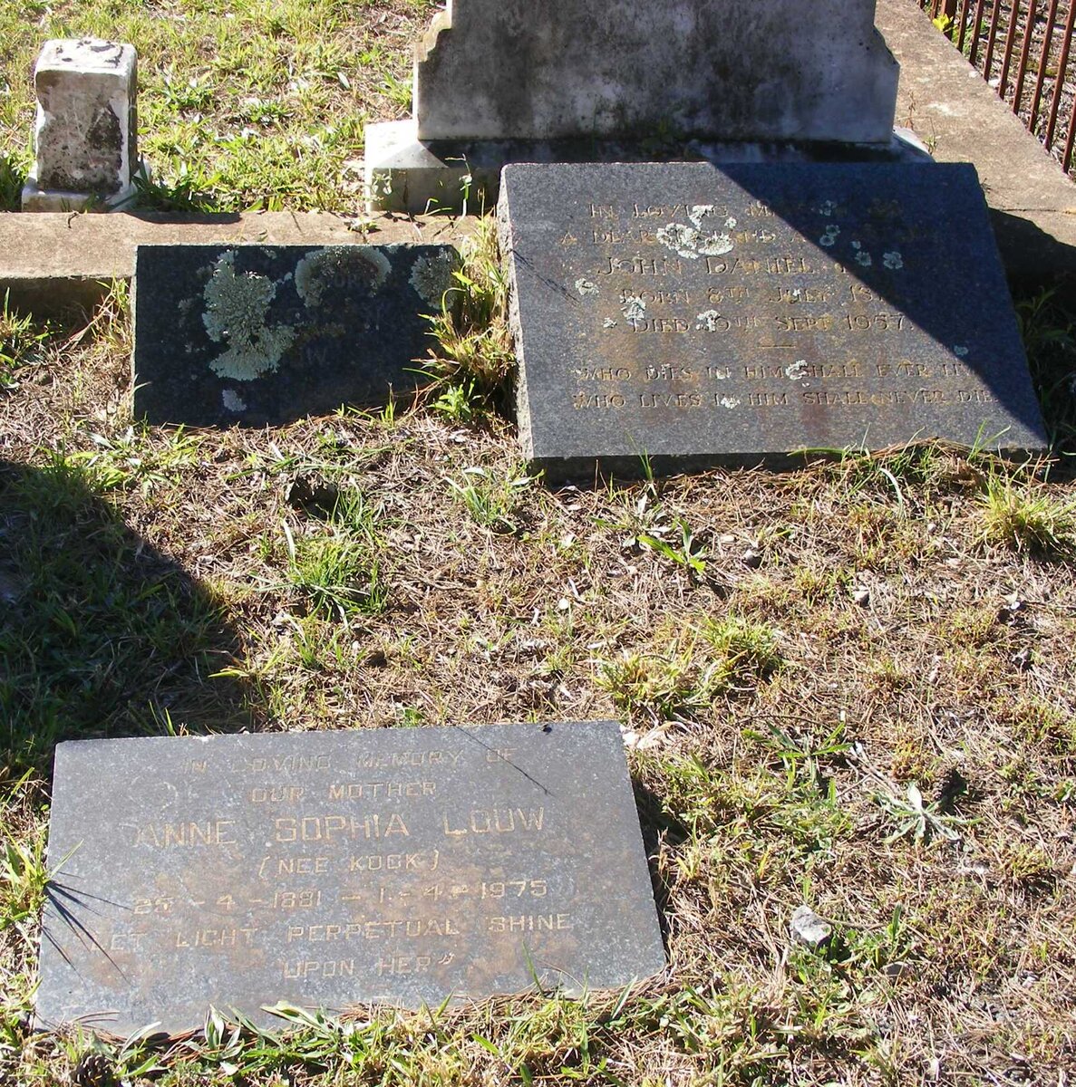 LOUW John Daniel -1957 &amp; Anne Sophia KOCK 1881-1975