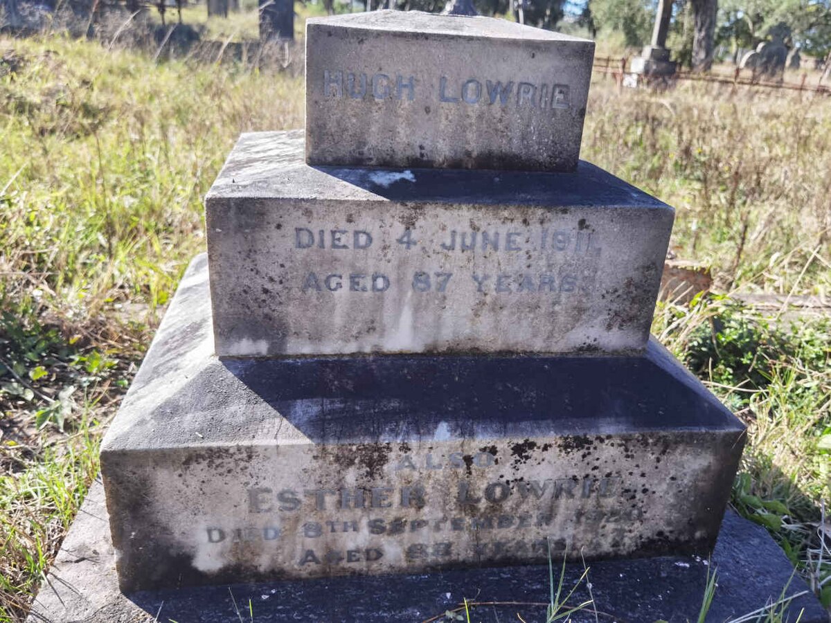 LOWRIE Hugh -1911 &amp; Esther -1920