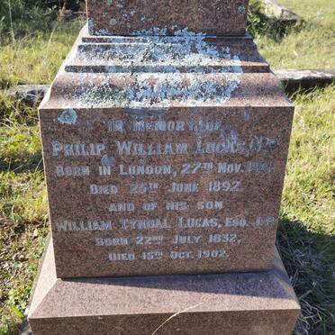 LUCAS Philip William 1801-1892 :: LUCAS William Tyndal 1832-1902