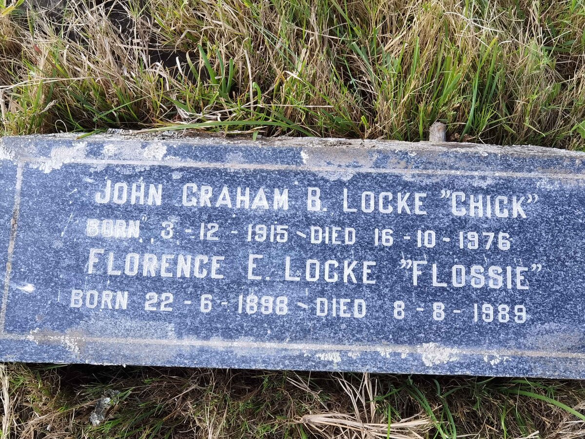 LOCKE John Graham B. 1915-1976 &amp; Florence E. 1898-1989