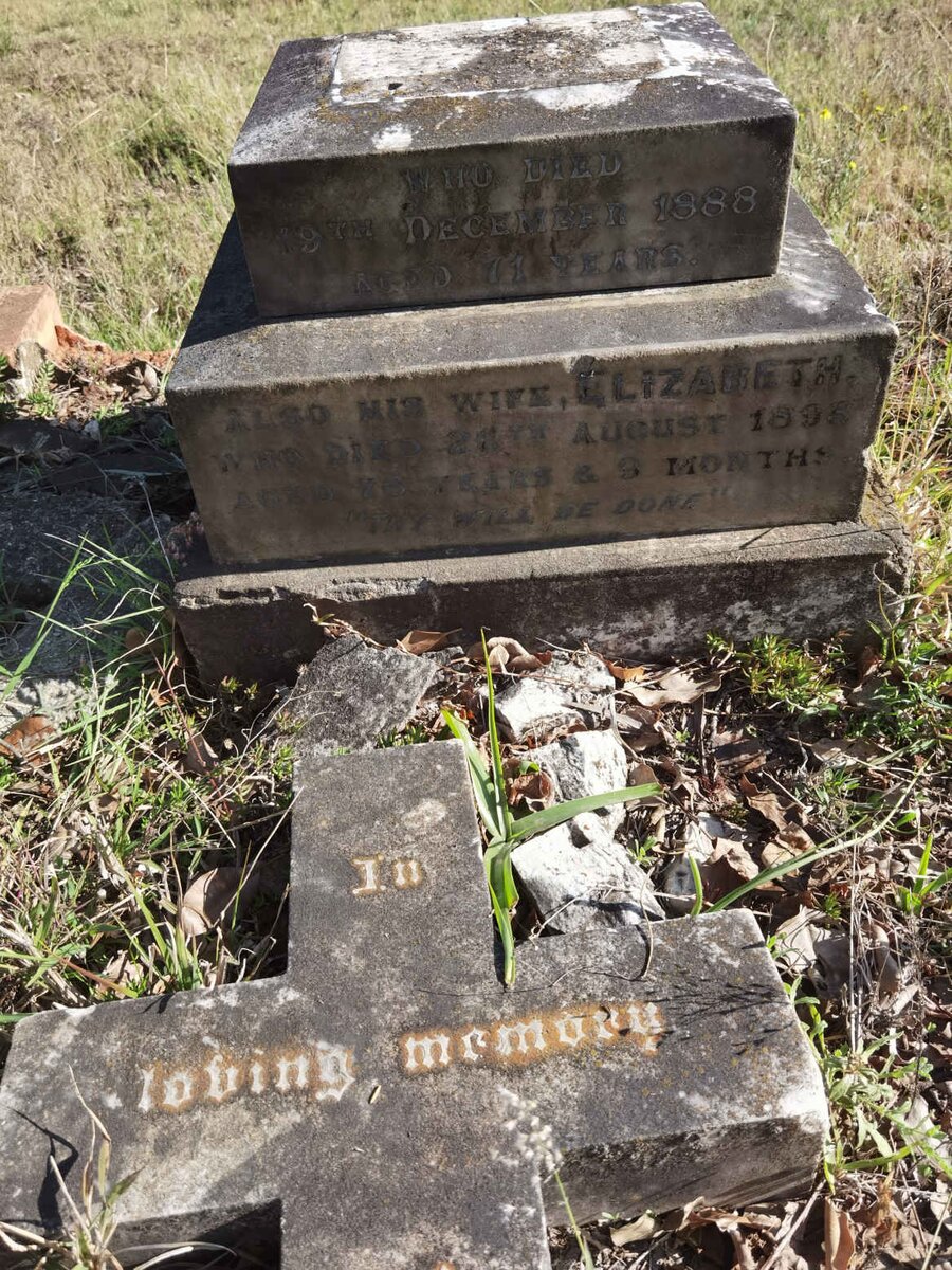 MARSHALL John -1888 & Elizabeth -1898