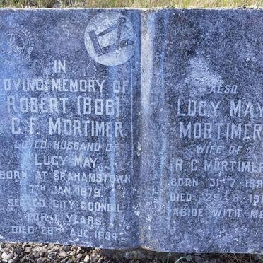 MORTIMER Robert C.F. 1879-1934 &amp; Lucy May 1881-1961