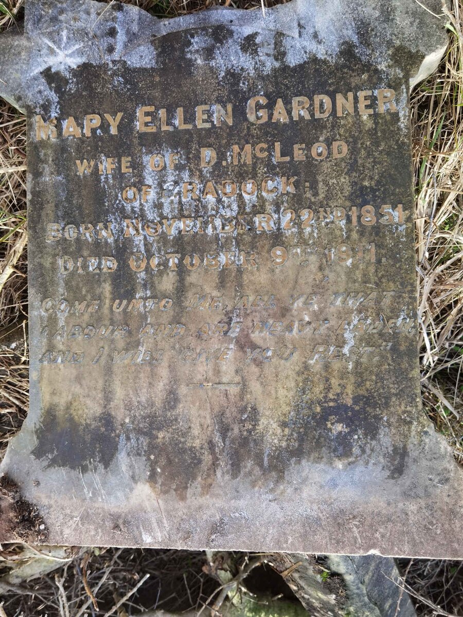 MCLEOD Mary Ellen nee GARDNER 1851-1911
