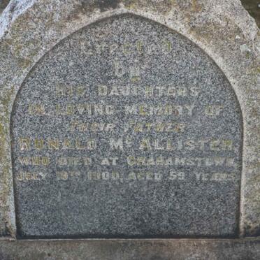 McALLISTER Ronald -1900