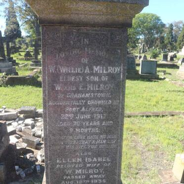 MILROY William -1940 &amp;  MILROY Ellen Isabel -1935 :: MILROY W.A. -1917