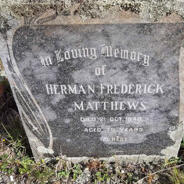 MATTHEWS Herman Frederick -1949