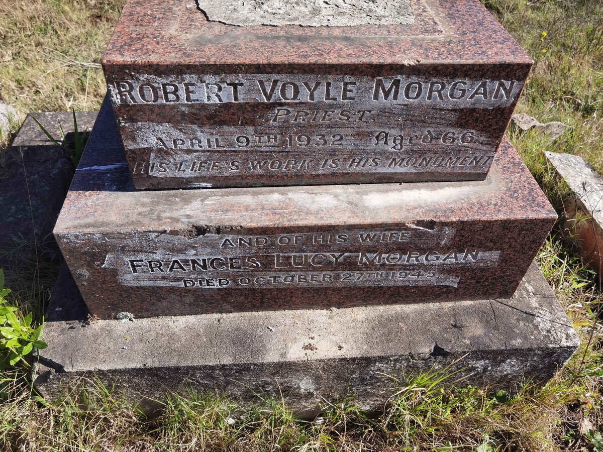 MORGAN Robert Voyle -1932 &amp; Frances Lucy -1945