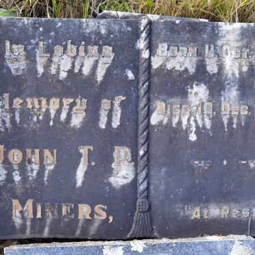 MINERS John T.R. 1867-1938