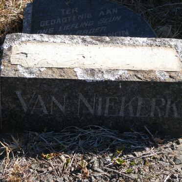 NIEKERK Andre Vernon, van 1948-1958 _1