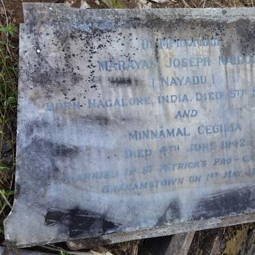 NAIDOO Marayan Joseph -194? & Minnamal Cecilia -1942