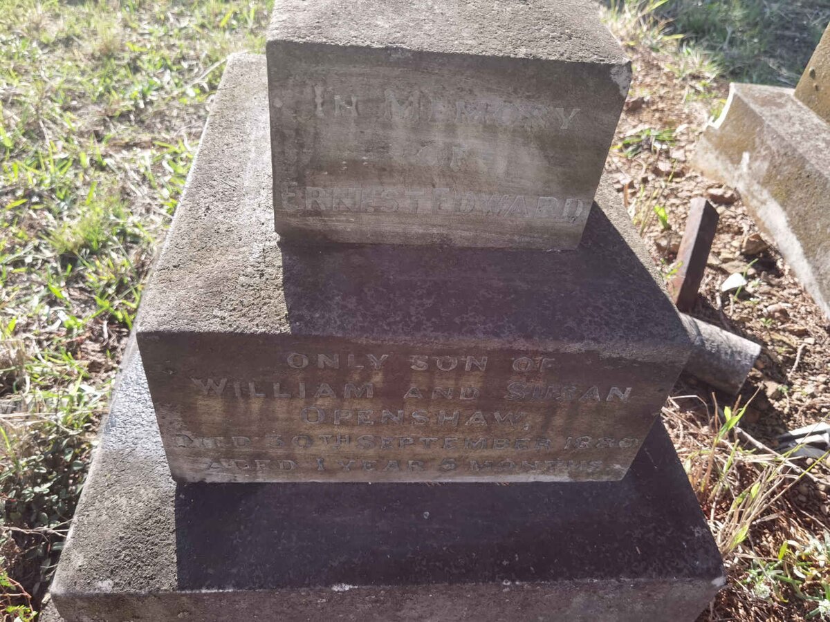 OPENSHAW Ernest Edward -1880