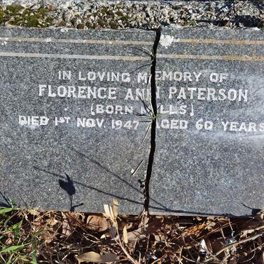 PATERSON Florence Ann nee MILLS -1947