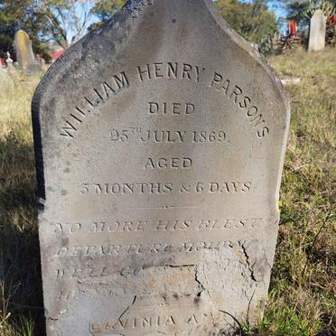 PARSONS William Henry -1869