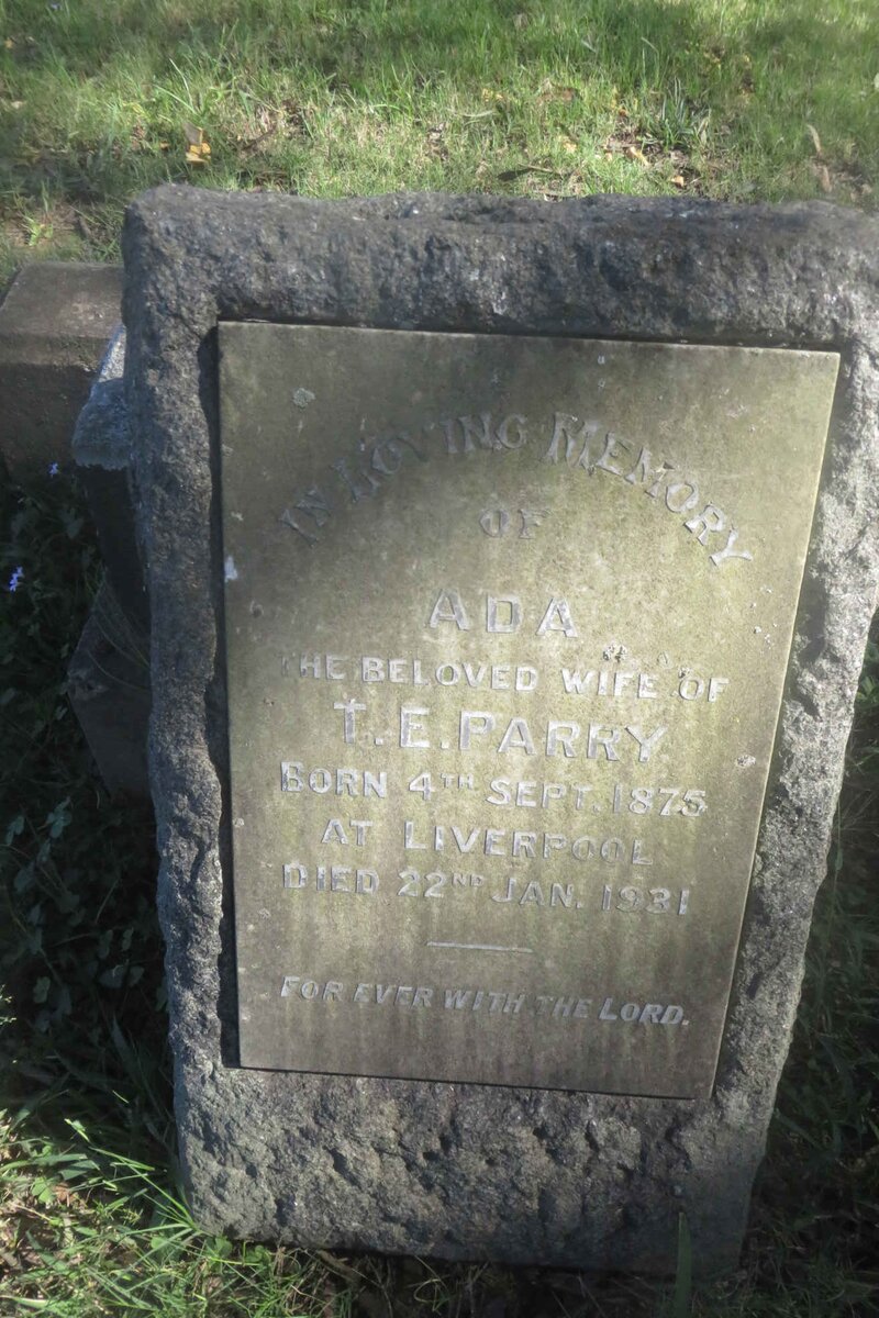 PARRY Ada 1875-1931